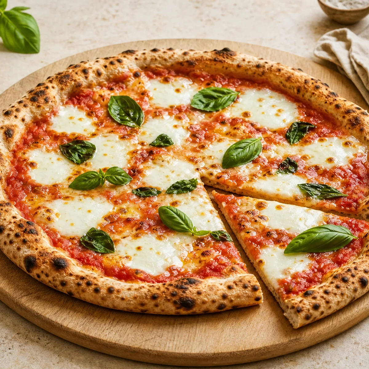 Italian margherita pizza